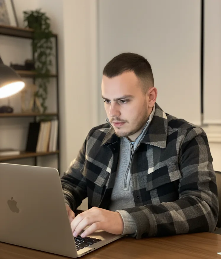 Mario working on ad creatives